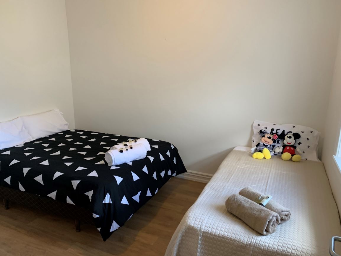 The Bedroom of one of the renovated housing units