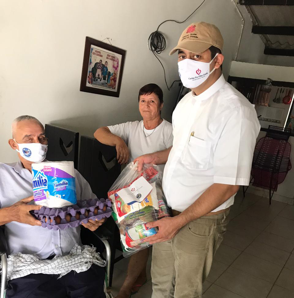 Home wellness visit to bring care packages to local handicapped people