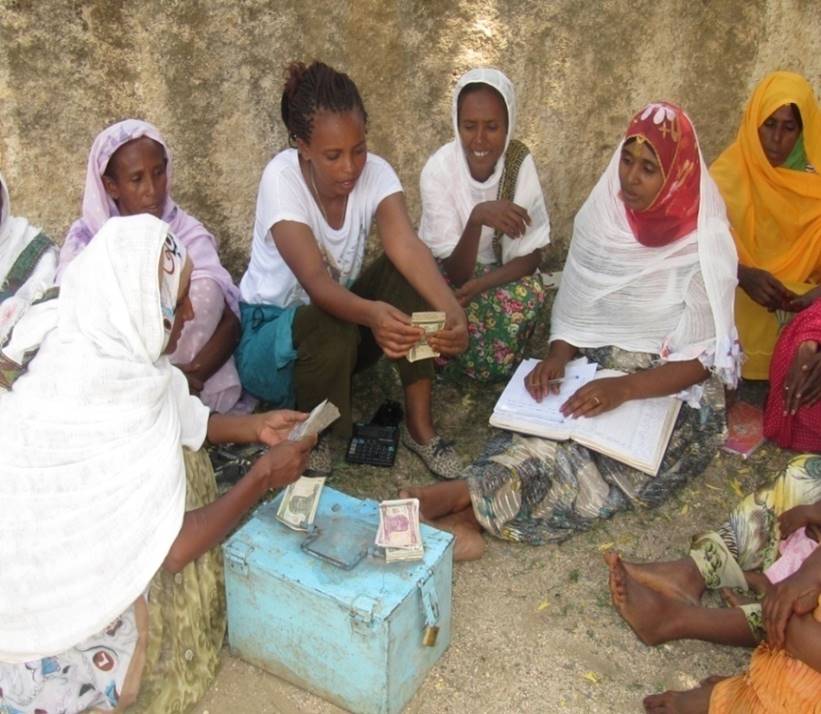 Regular microcredit discussions in small groups of women