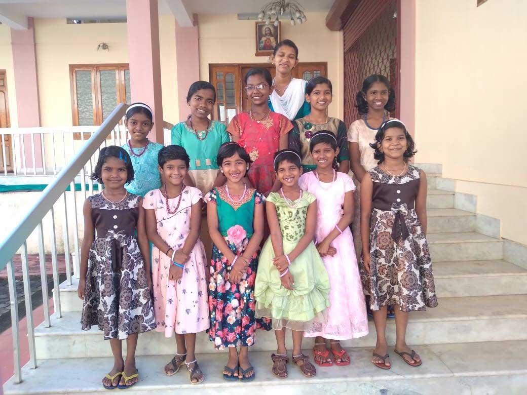 Girls Town children ready for Mass